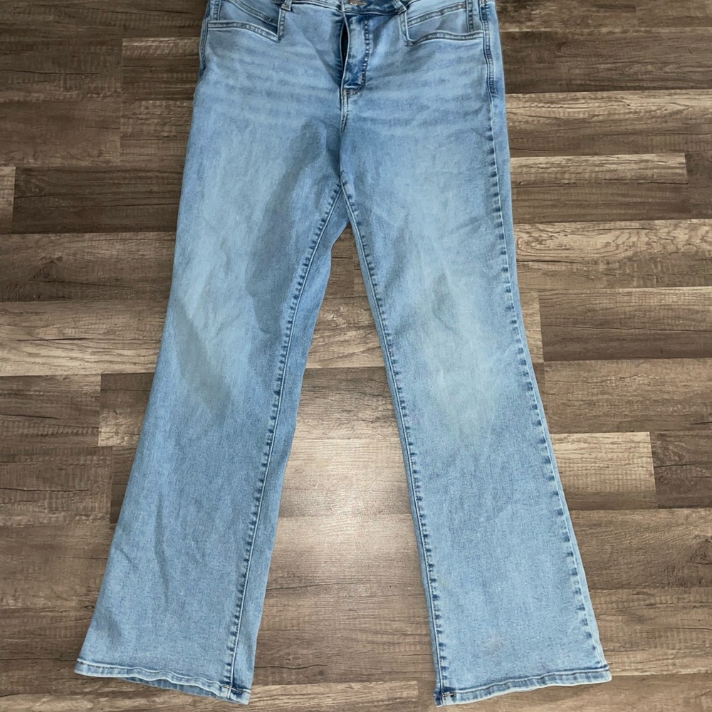 Maurices Light Blue Flare Jeans